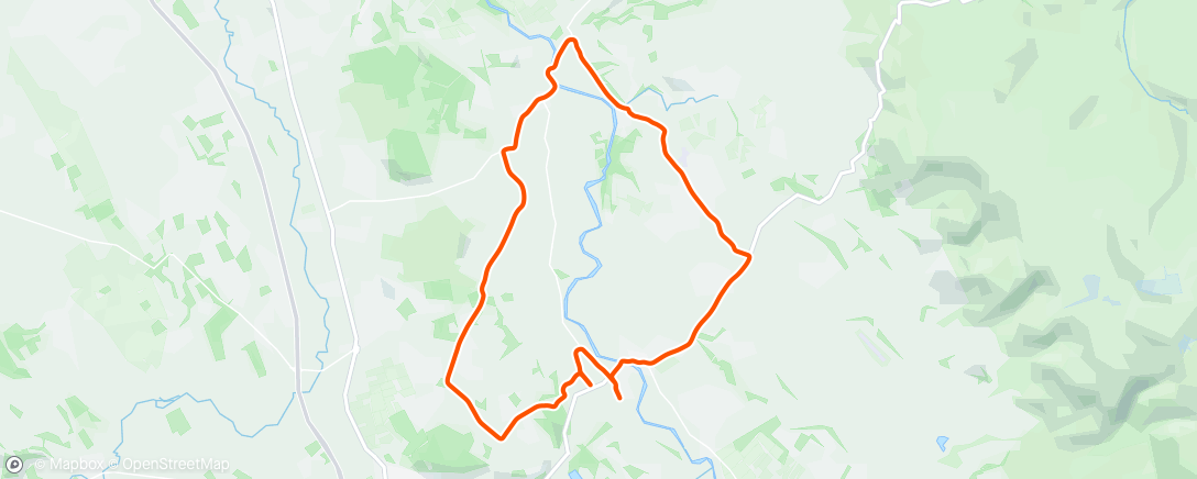 Map of the activity, Recce ride at Langwathby at start of cycling holiday.