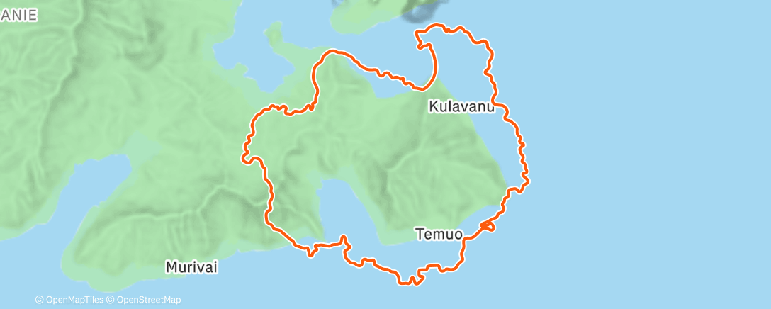 Map of the activity, Zwift on Sugar Cookie in Watopia
