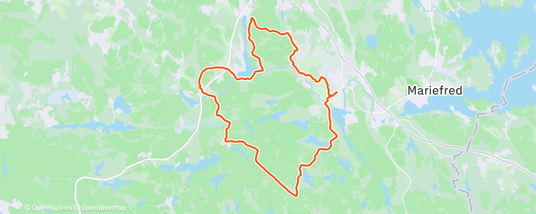 Map of the activity, Morning Gravel Ride