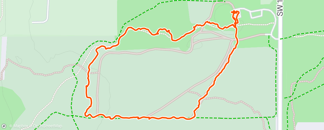 Map of the activity, Bailey's Hike