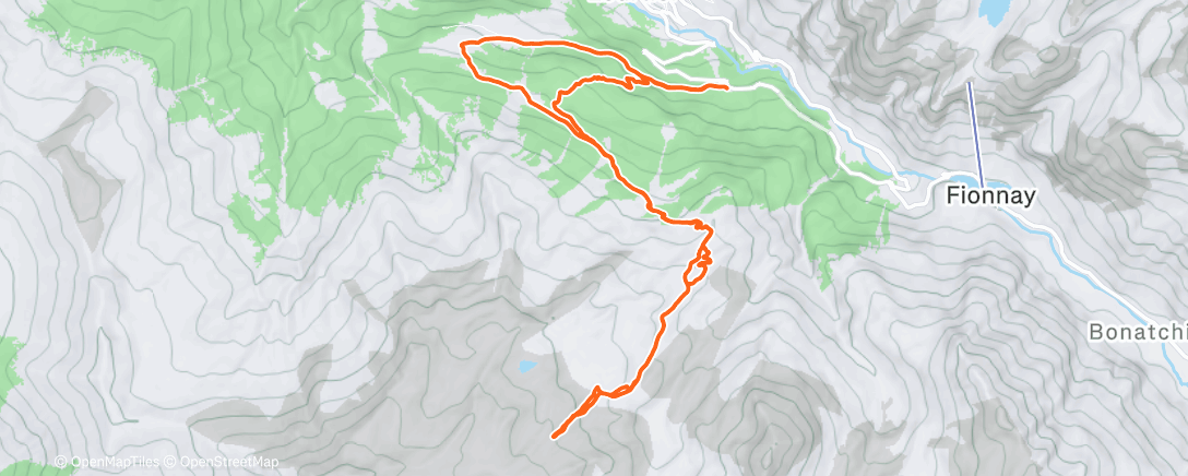 Map of the activity, Capucins