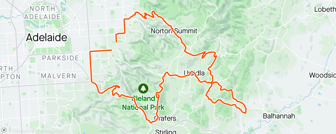 Map of the activity, Up and Back
