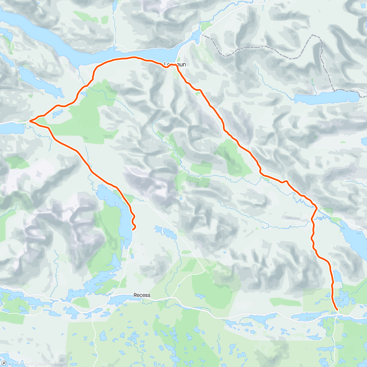 Map of the activity, Connemarathon 2024
