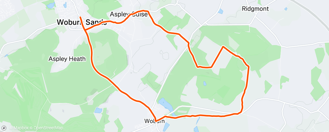 Map of the activity, Morning Run