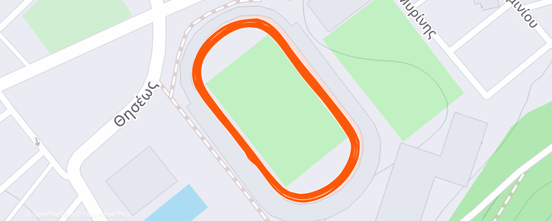 Карта физической активности (Afternoon Run)