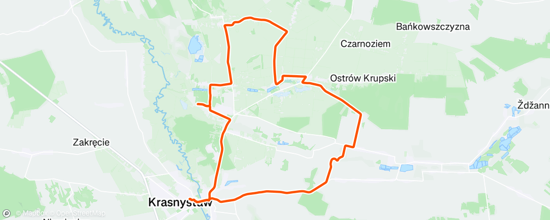 Map of the activity, Afternoon Ride