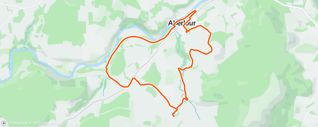 Map of the activity, Morning Run