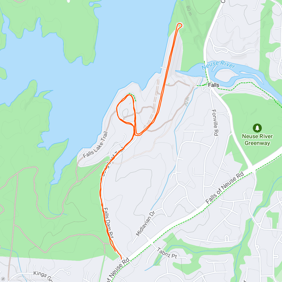 Map of the activity, Tour de Walter 4