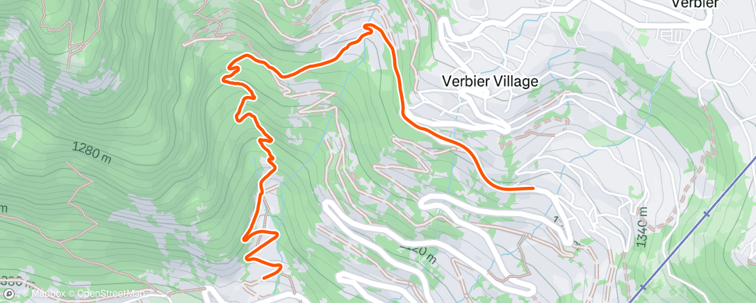 Map of the activity, Morning Mountain Bike Ride