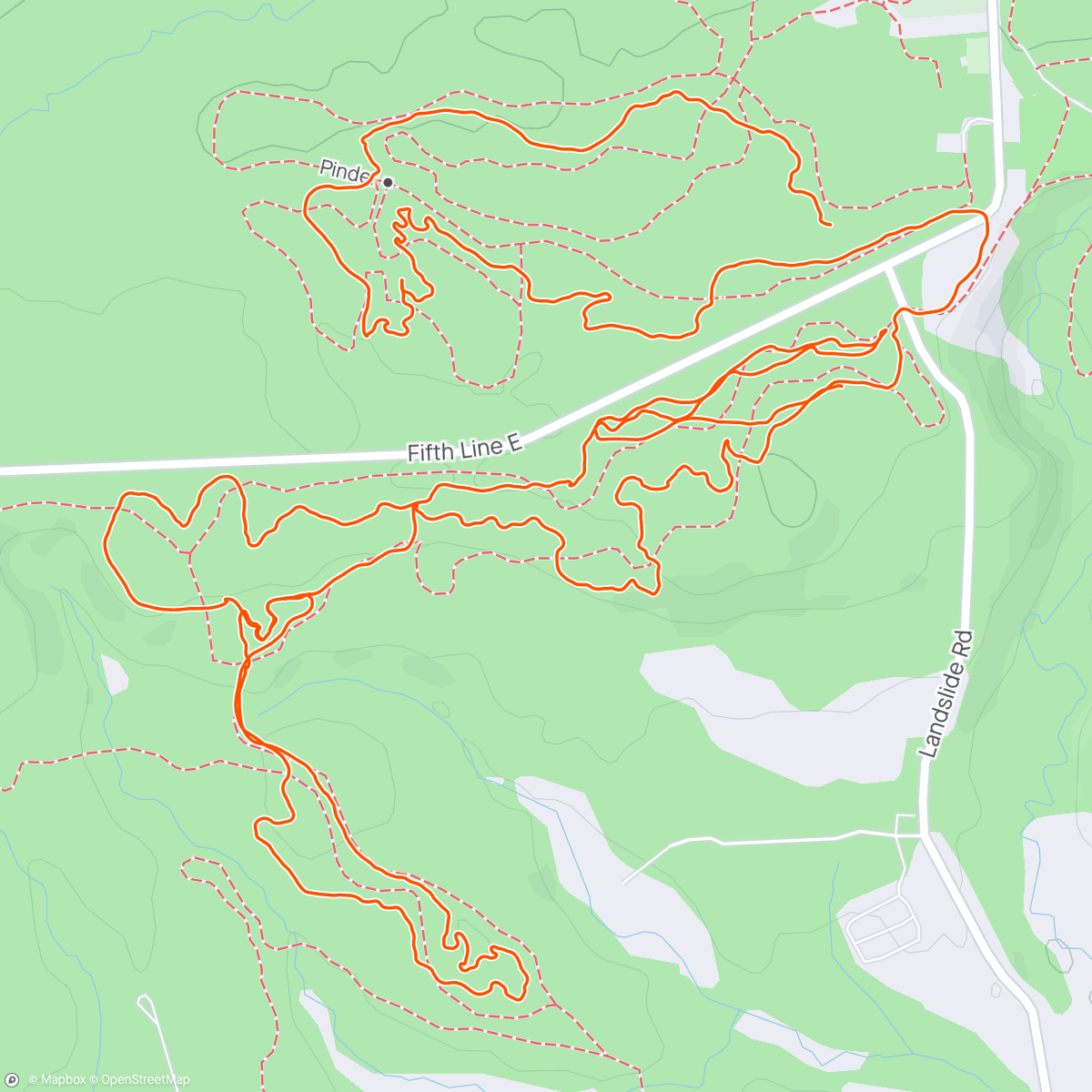 Map of the activity, First MTB 2024