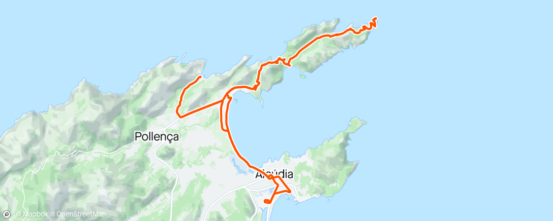 Map of the activity, Mallorca dag 7 2024