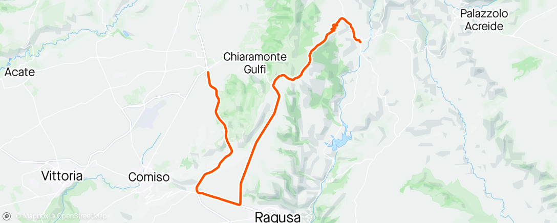 Map of the activity, Giro mattutino con caduta da idiota