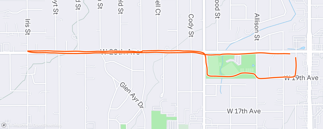 Map of the activity, Joey is slowing down on me
