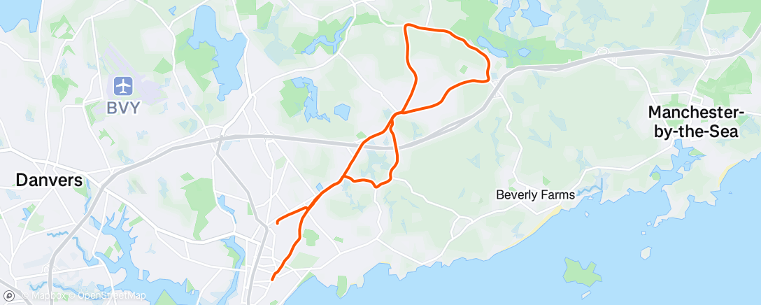 Map of the activity, Run + Bonny Bread