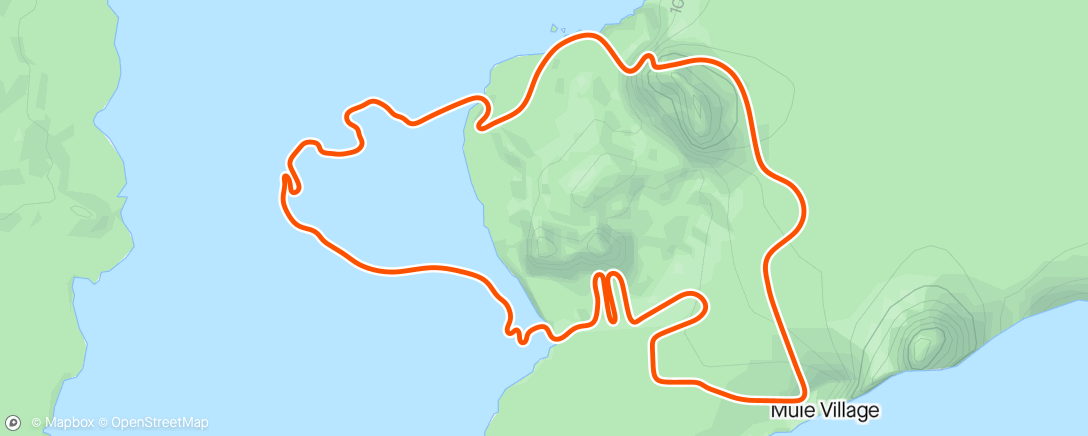 Map of the activity, Zwift - Zone Benchmarking in Watopia