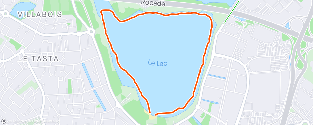 Map of the activity, Natation le matin