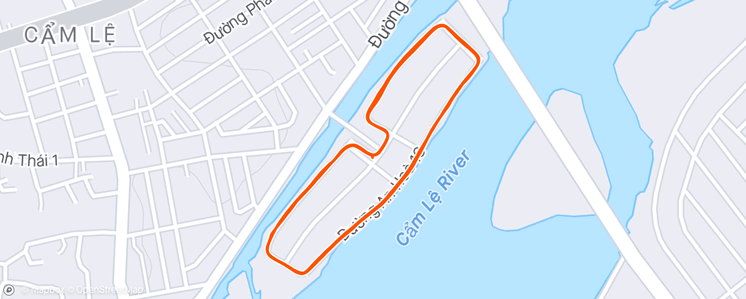 Map of the activity, Afternoon Run