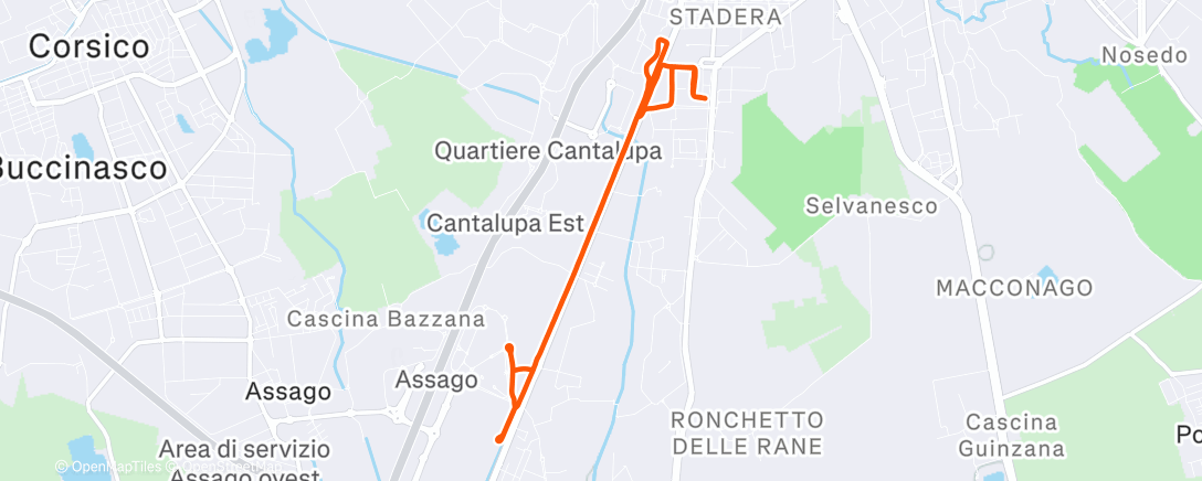 Map of the activity, 30' progressivi. Neanche male di questi tempi