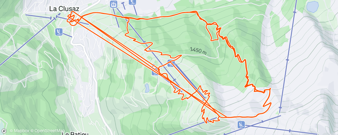 Map of the activity, LA CLUSAZ 🚀 Laps