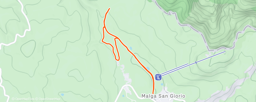 Карта физической активности (Sessione di sci nordico mattutina)
