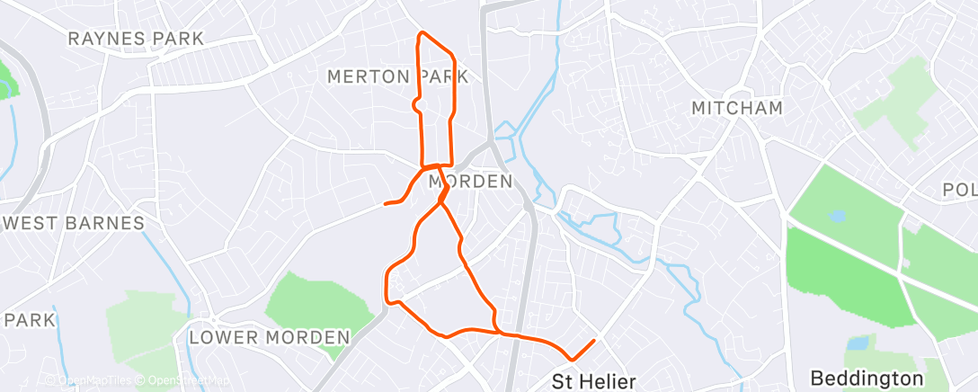 Map of the activity, 1098 - strides and steady