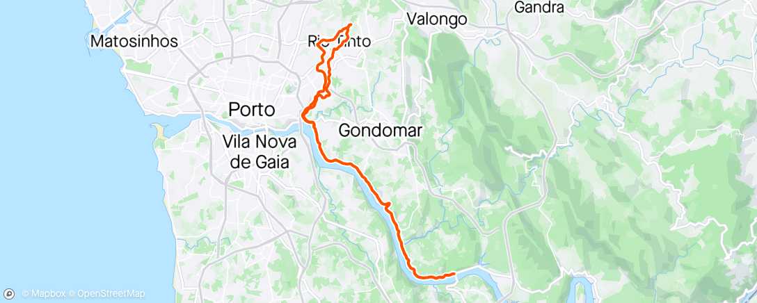 Mapa da atividade, Volta de bicicleta à tarde