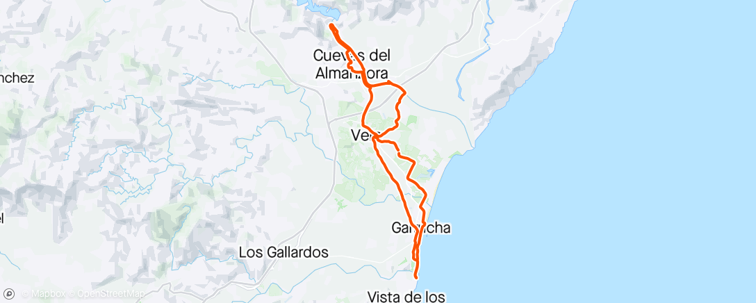 Map of the activity, Proxima vuelta com Jose e una chica