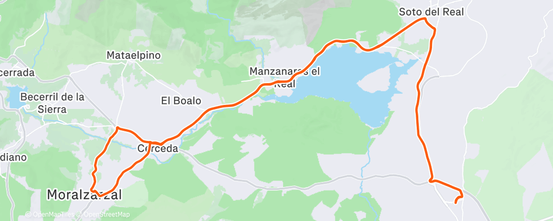 Карта физической активности (Bicicleta por la mañana)