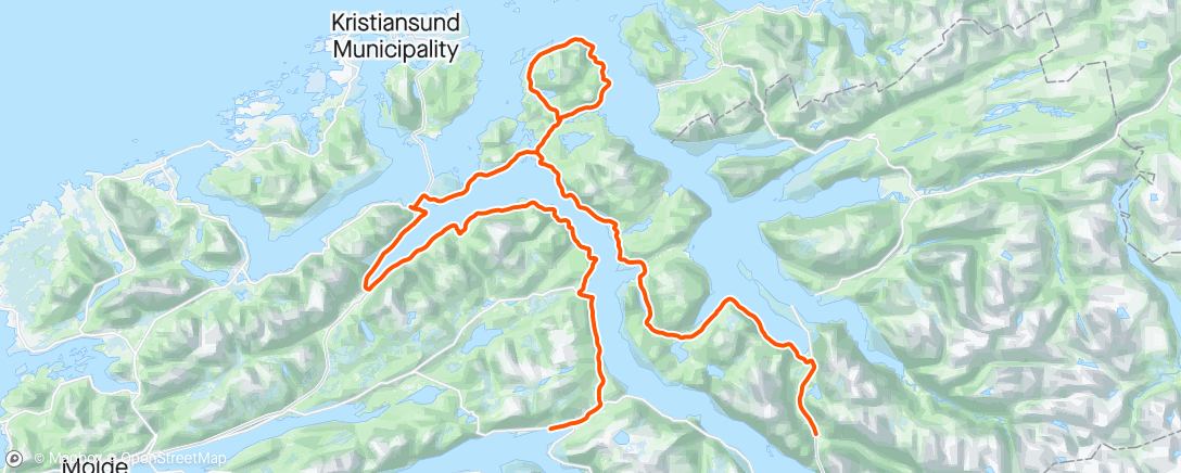 Map of the activity, Tingvollfjorden
