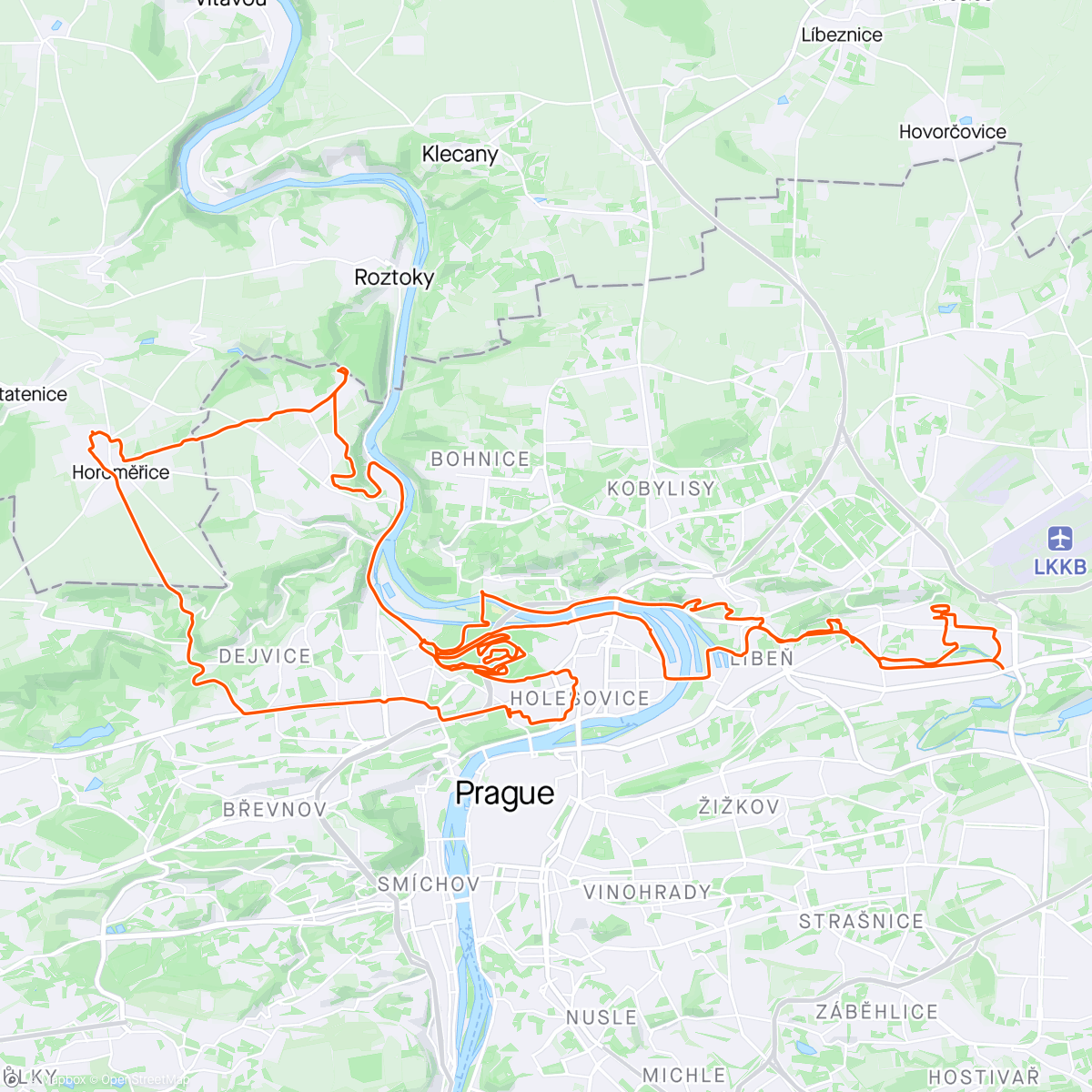 Map of the activity, Do Kolbenky