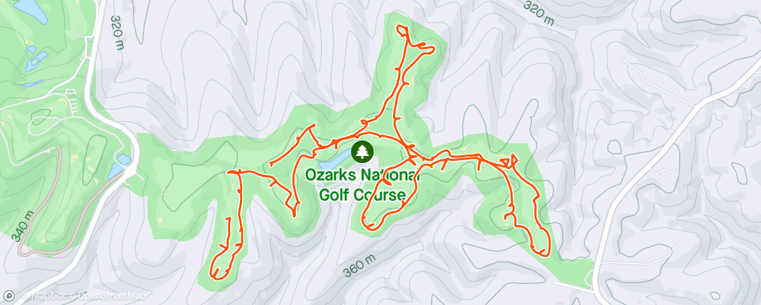 Mapa de la actividad, Lunch Golf