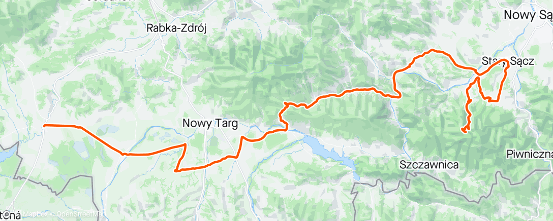 Map of the activity, Tour of Malopolska stage 3