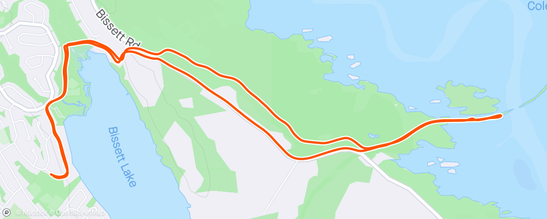 Mapa da atividade, Colby, Heritage & Saltmarsh Trails Run