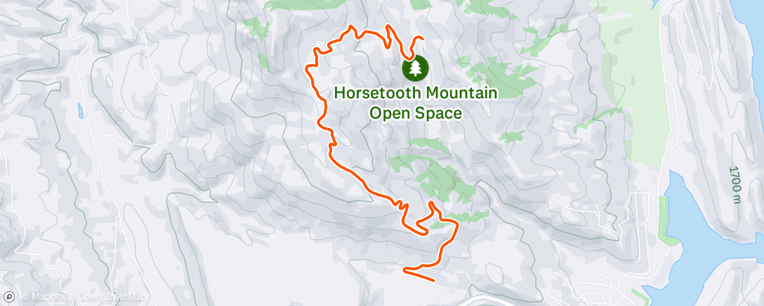 Map of the activity, Morning Trail Run