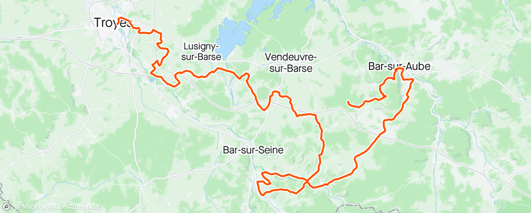 Map of the activity, TDF gravel recon