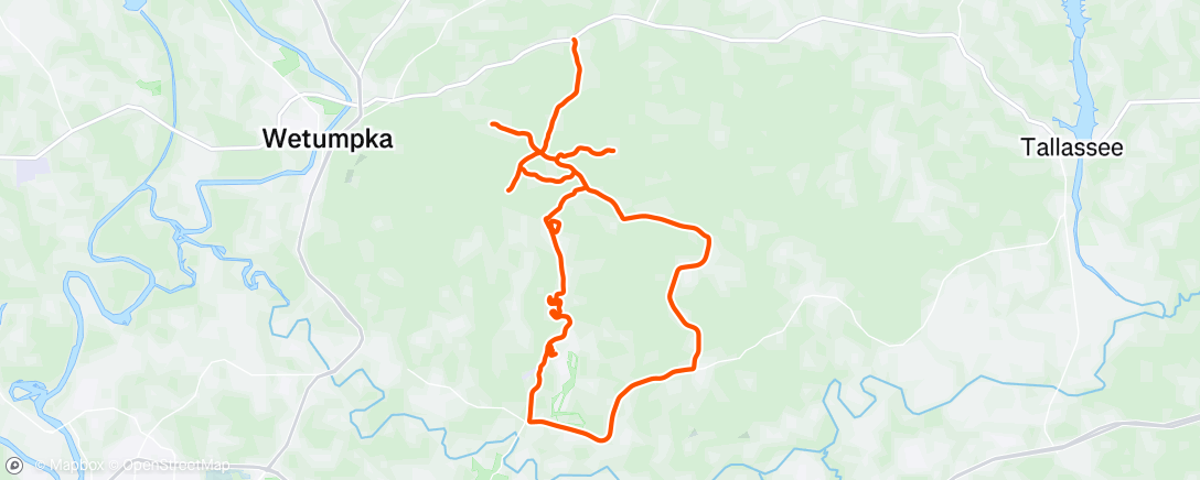 Map of the activity, Morning Ride