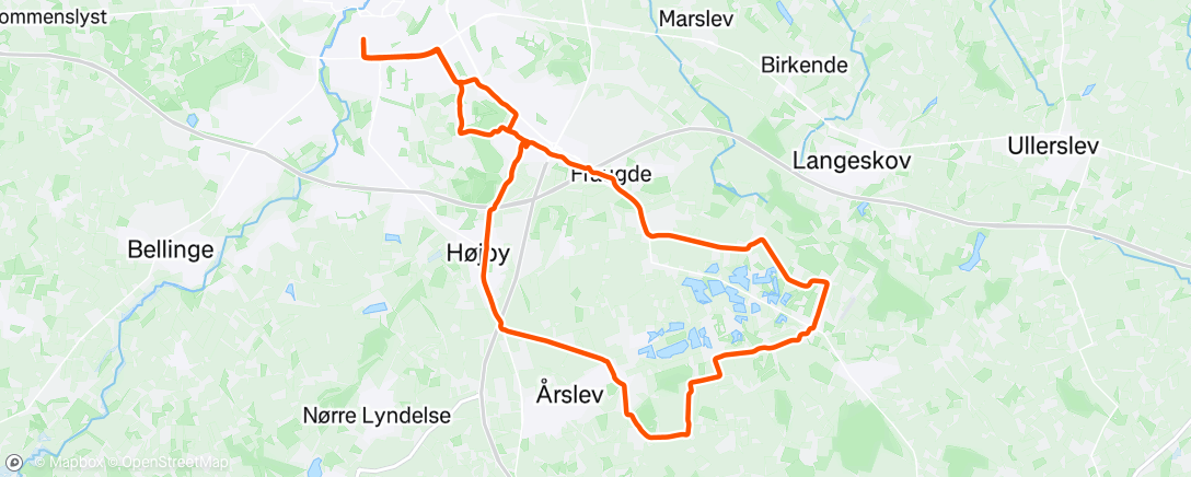 Map of the activity, Morning Ride