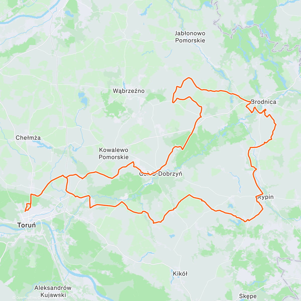 Карта физической активности (Morning Gravel Ride)