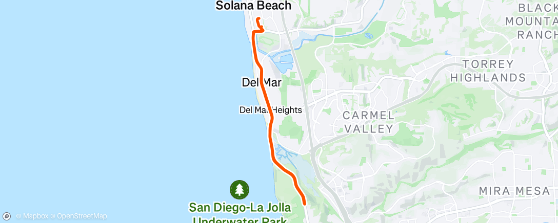 Map of the activity, Morning Ride