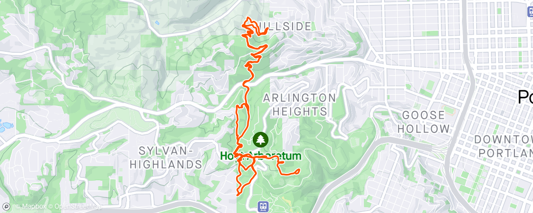 Map of the activity, Wy’east Wolfpack Run w The Pack Trail Series