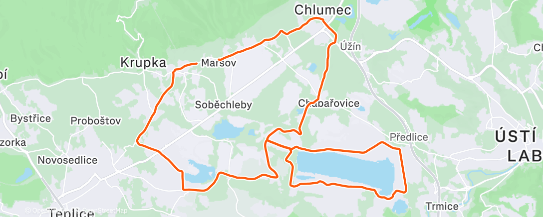 Карта физической активности (Povánoční projížďka okolo komína)