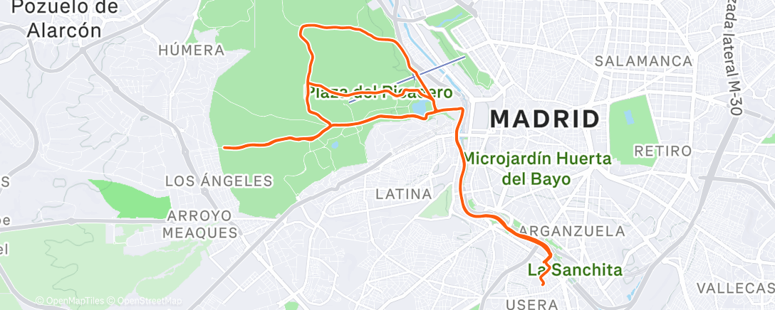 Map of the activity, Casacampismo 😋