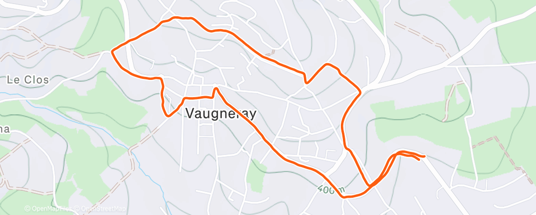 Map of the activity, Frontale avec Mathilde !!! 🥰