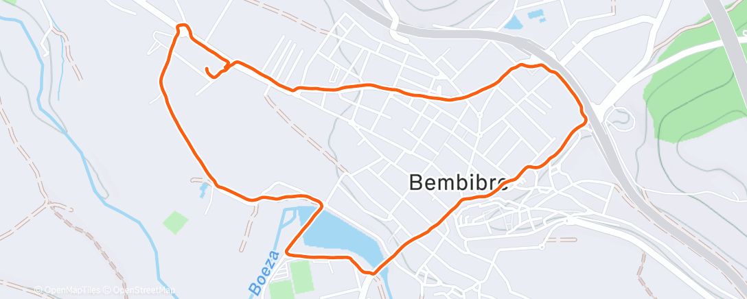 Map of the activity, Vuelta a Bembibre