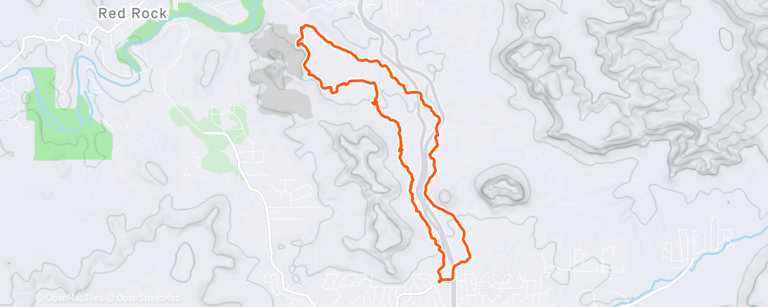 Map of the activity, Afternoon Mountain Bike Ride