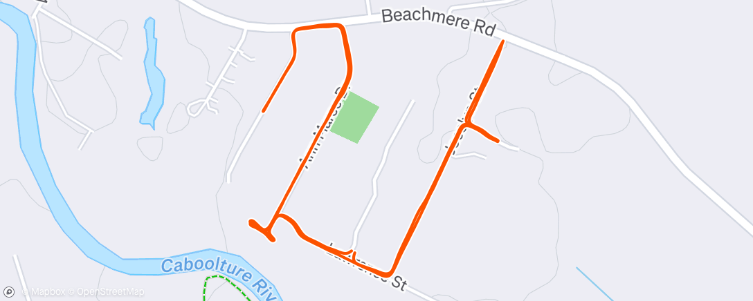 Map of the activity, Morning Run