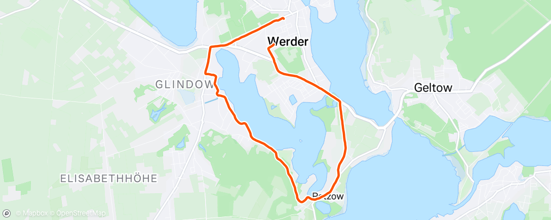 Map of the activity, Spaziergang am Morgen