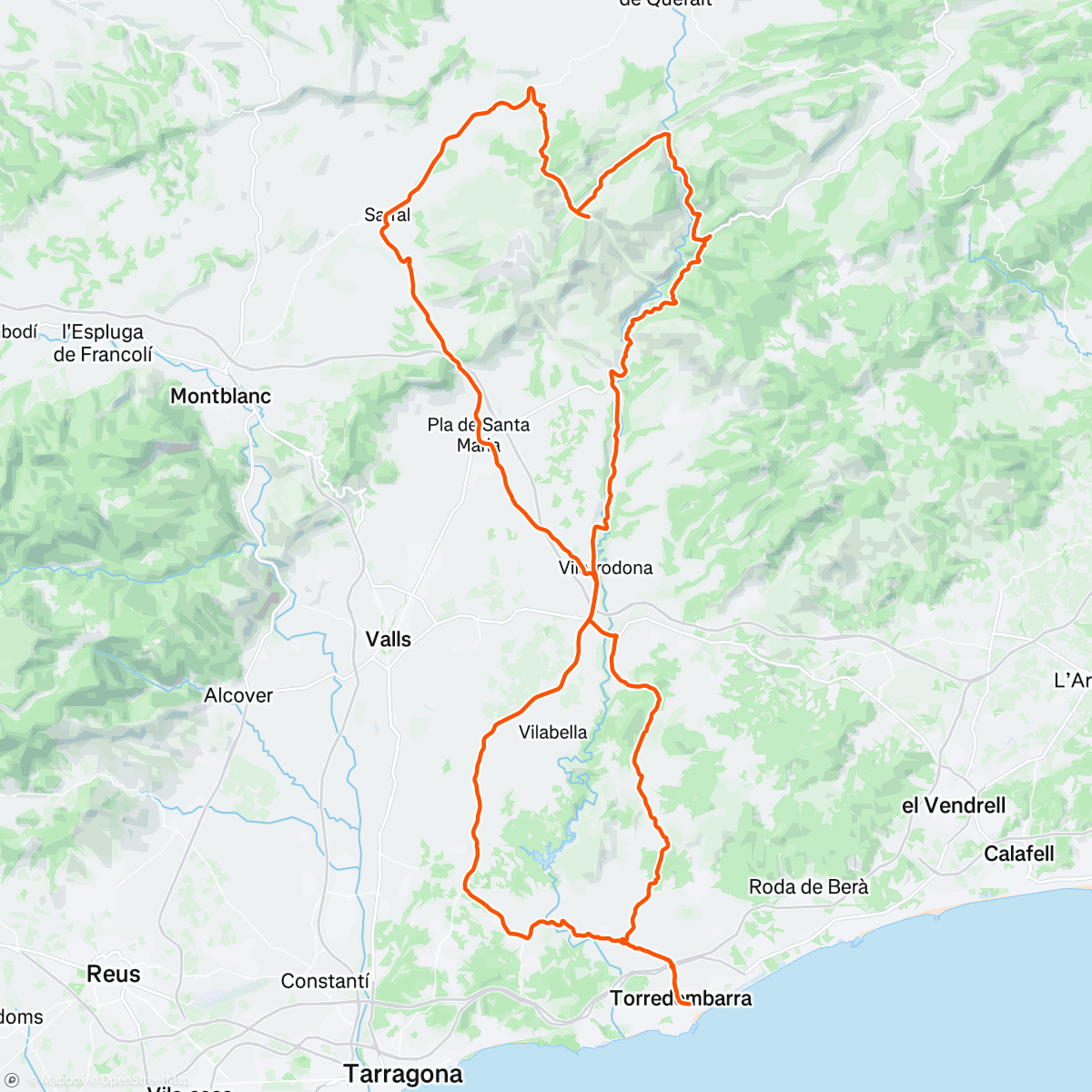 Map of the activity, La Conca 😍, xispaaa UCT Team 🤟🚴🏼‍♀️👻🫶