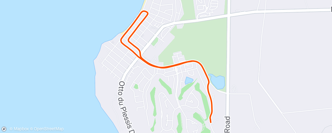 Map of the activity, Morning Run