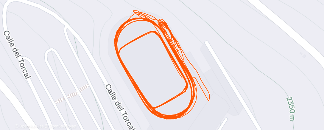 Map of the activity, MTC 19 - Series en pista